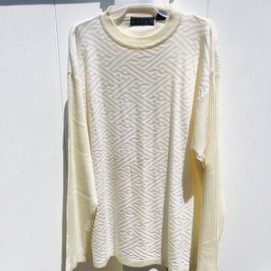 Mens Vintage Gochu Crème Pullover Sweater 2XL